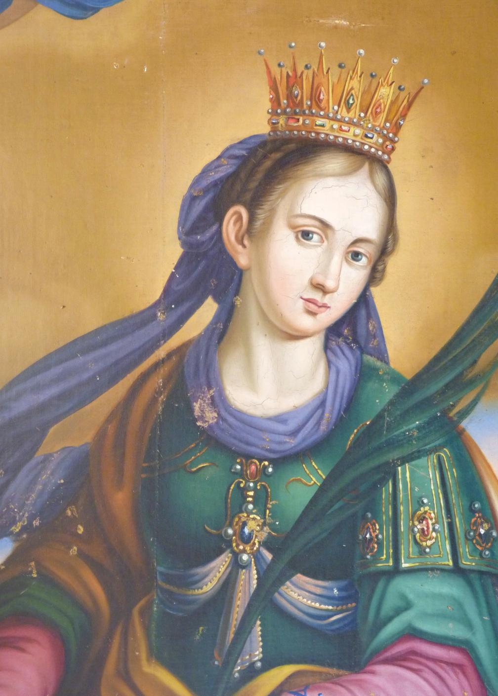 Obraz Św. Katarzyny Aleksandryjskiej.